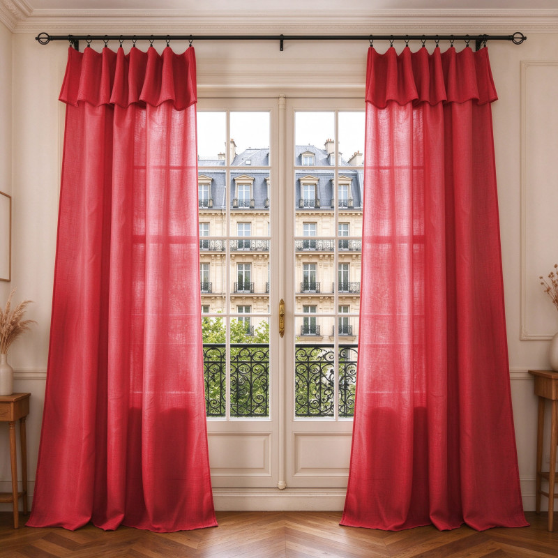 Rideaux Evasion Cerise