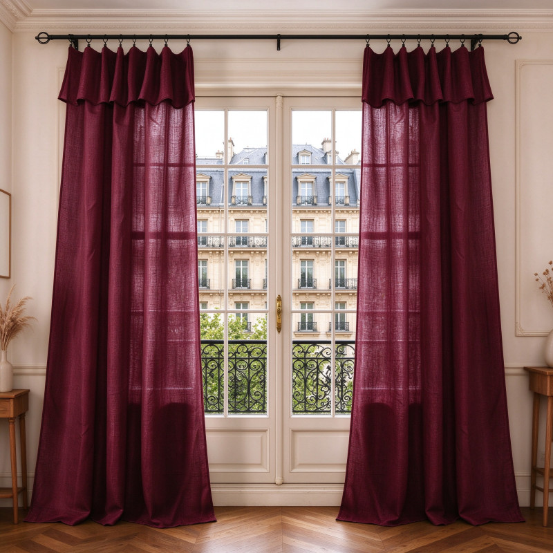 Rideaux Evasion Lie De Vin