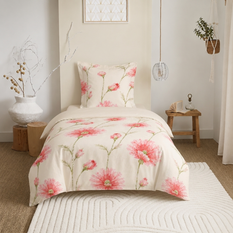 Collection "Anaëlle" Coquelicot Rose Pétale