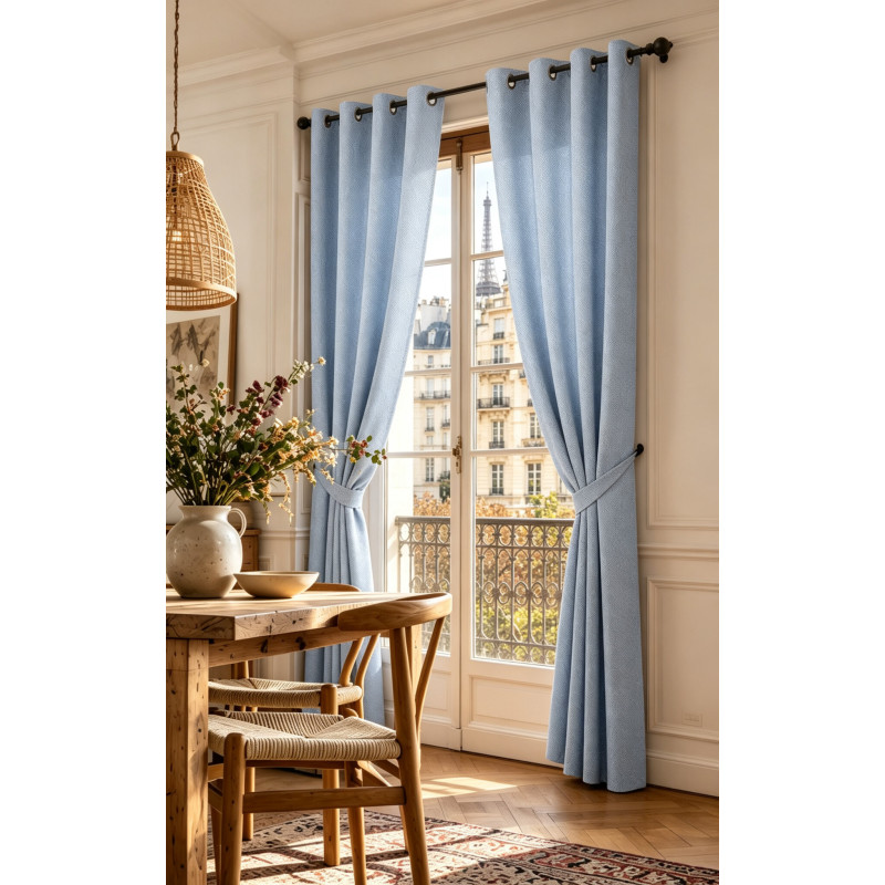 Rideaux Victoria Bleuet