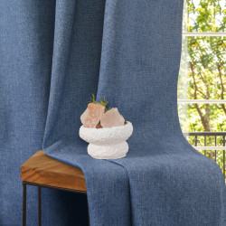 Rideaux Cocooning Bleu Jean