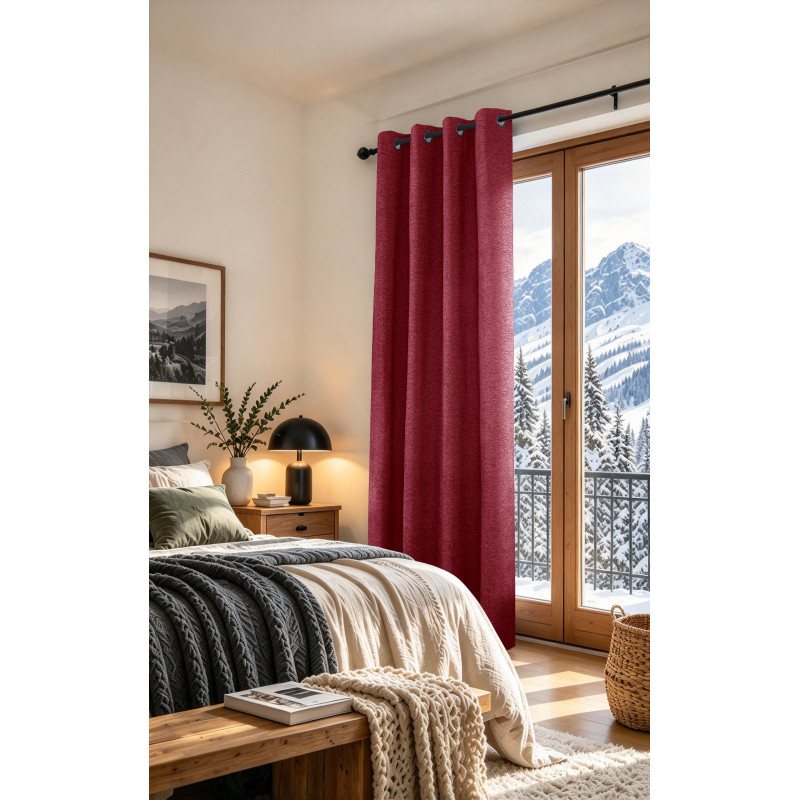 Rideaux Arctica Cerise