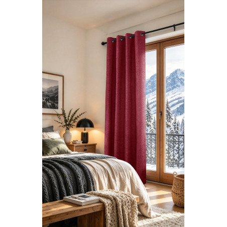 Rideaux Arctica Cerise