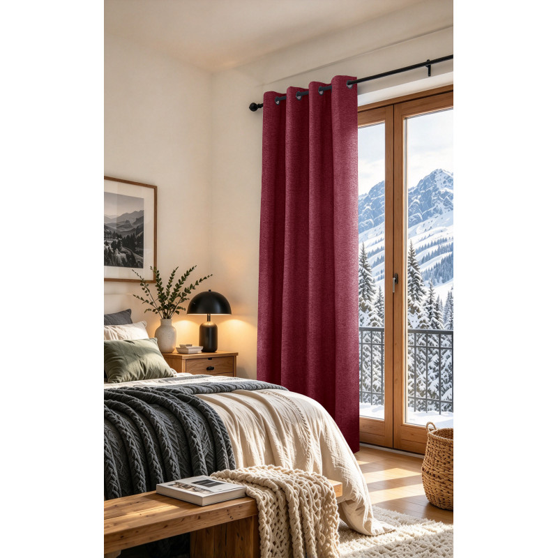 Rideaux Arctica Lie De Vin