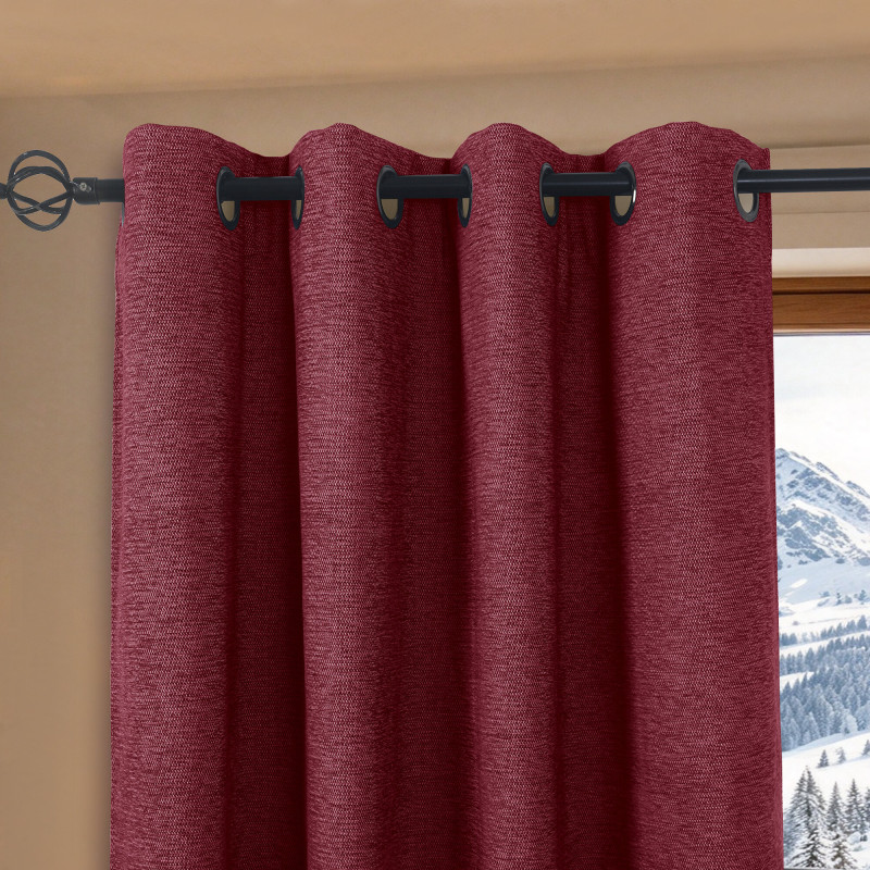 Rideaux Arctica Lie De Vin