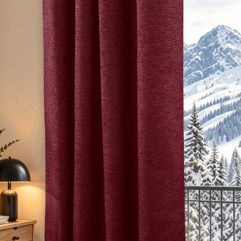 Rideaux Arctica Lie De Vin