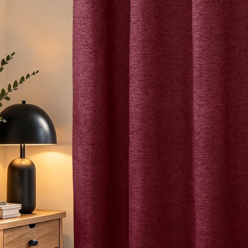 Rideaux Arctica Lie De Vin