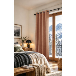 Rideaux Arctica Terracotta