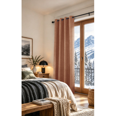 Rideaux Arctica Terracotta