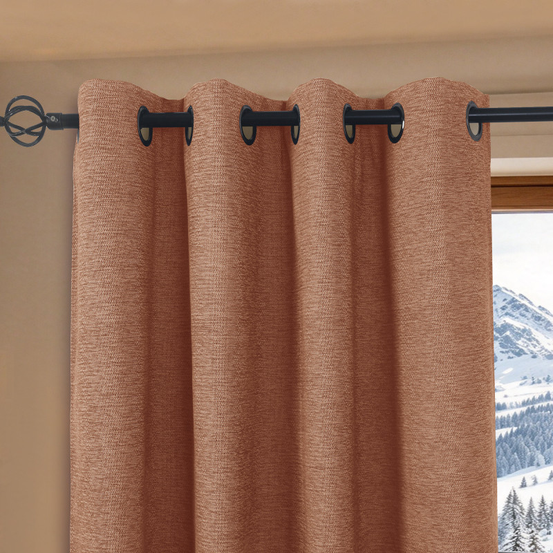 Rideaux Arctica Terracotta