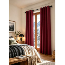 Rideaux Arctica Lie De Vin