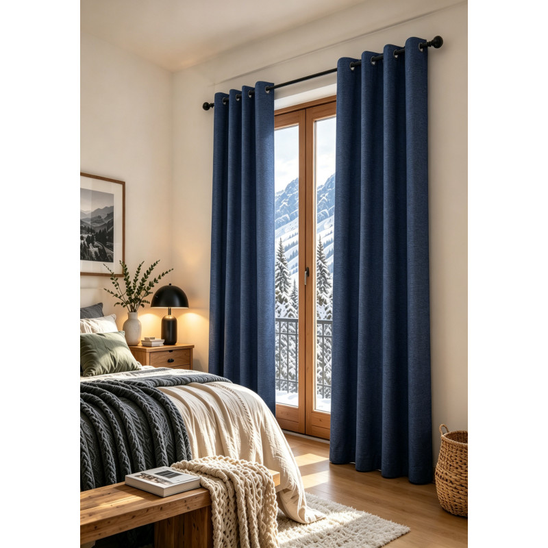 Rideaux Arctica Bleu Nuit