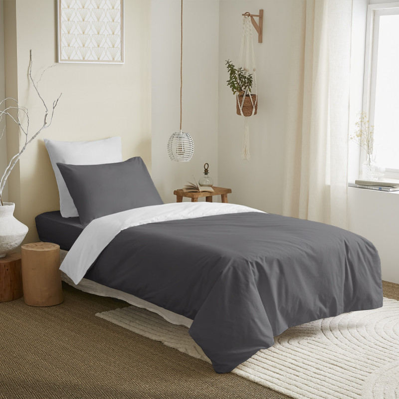Bicolore  Anthracite/Blanc