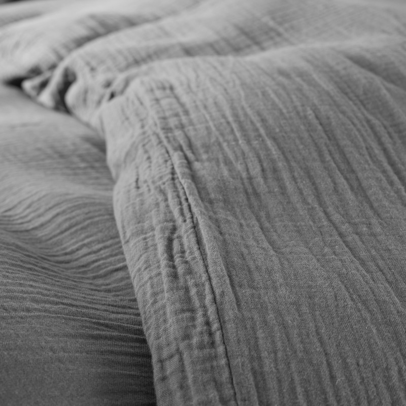 Gaze de coton Ardoise