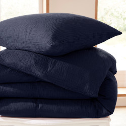 Gaze de coton Bleu Nuit