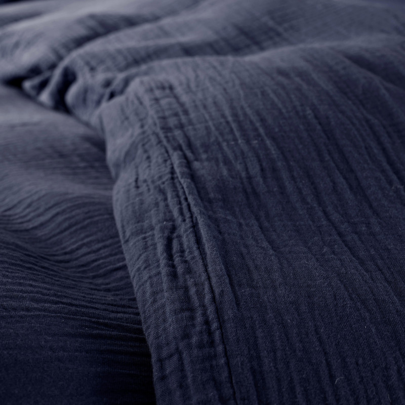 Gaze de coton Bleu Nuit