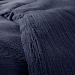 Gaze de coton Bleu Nuit