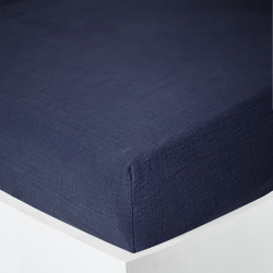 Gaze de coton Bleu Nuit