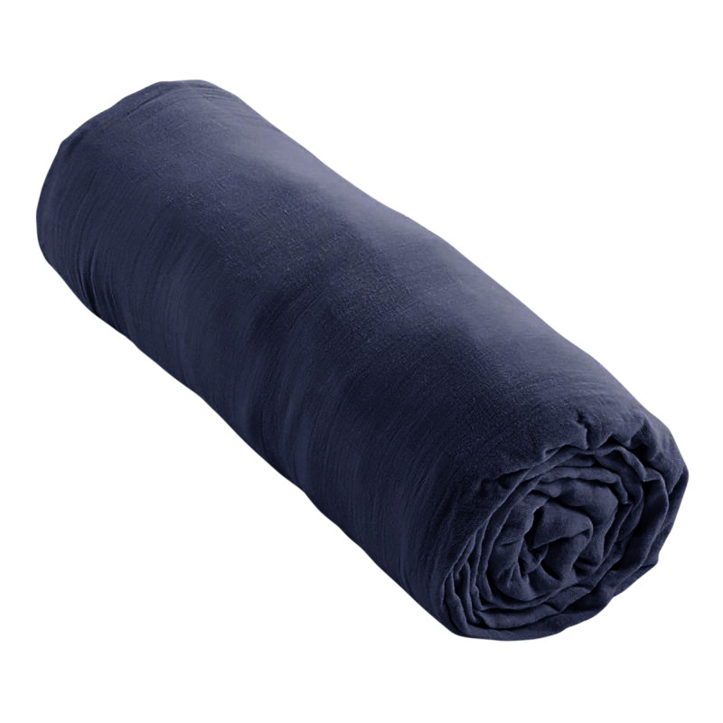 Gaze de coton Bleu Nuit