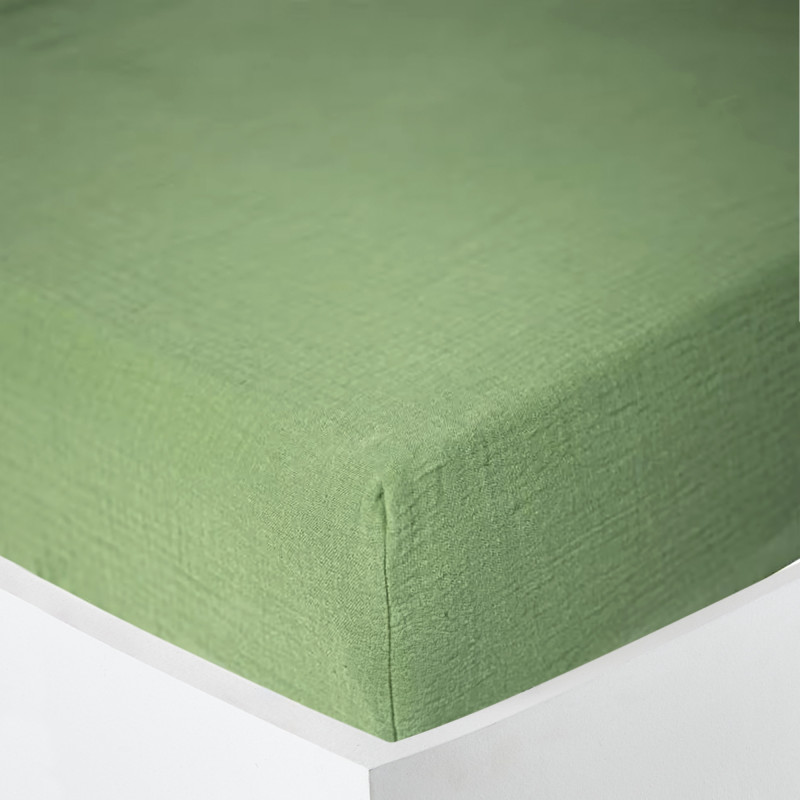 Gaze de coton Olive