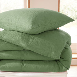 Gaze de coton Olive