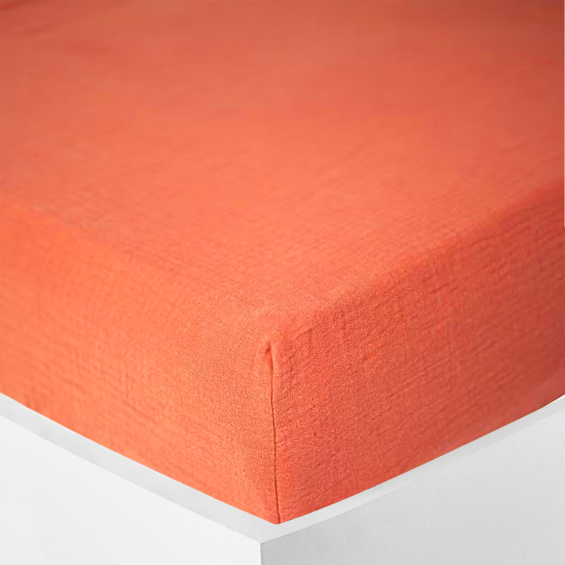 Gaze de coton Terracotta