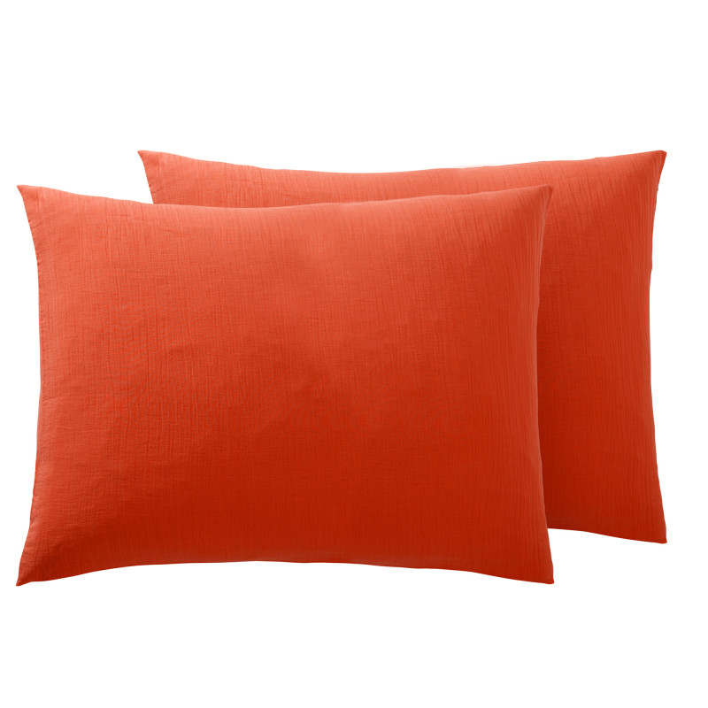 Gaze de coton Terracotta