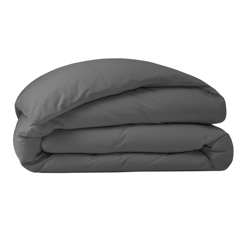 Percale de coton uni 80 fils/cm² Ardoise