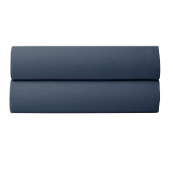 Percale de coton uni 80 fils/cm² Bleu Encre