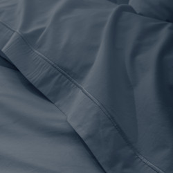 Percale de coton uni 80 fils/cm² Bleu Encre
