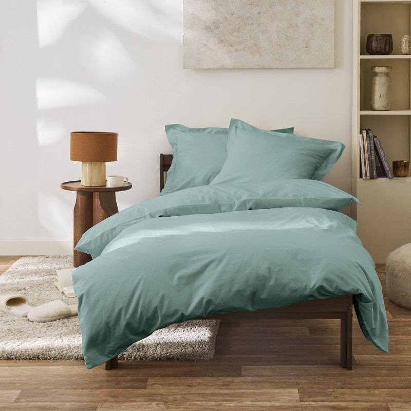 Percale de coton uni 80 fils/cm² Celadon