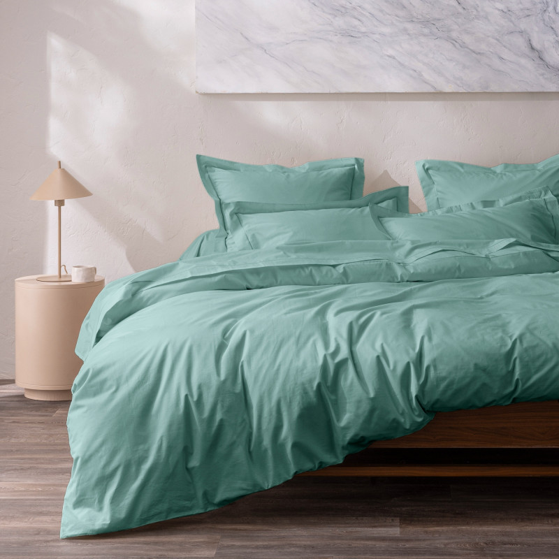 Percale de coton uni 80 fils/cm² Celadon