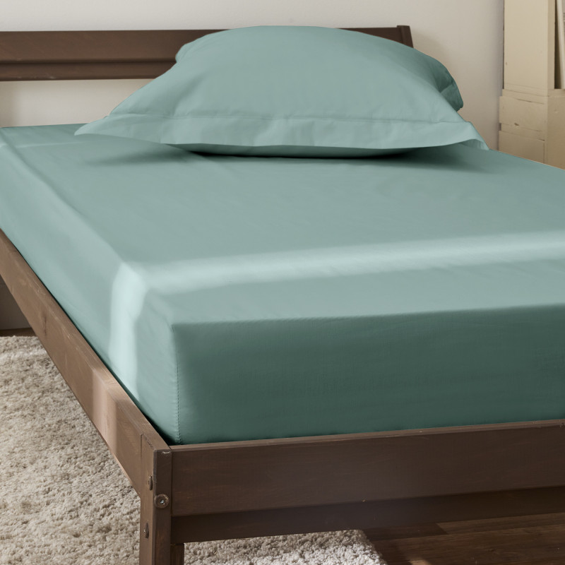 Percale de coton uni 80 fils/cm² Celadon