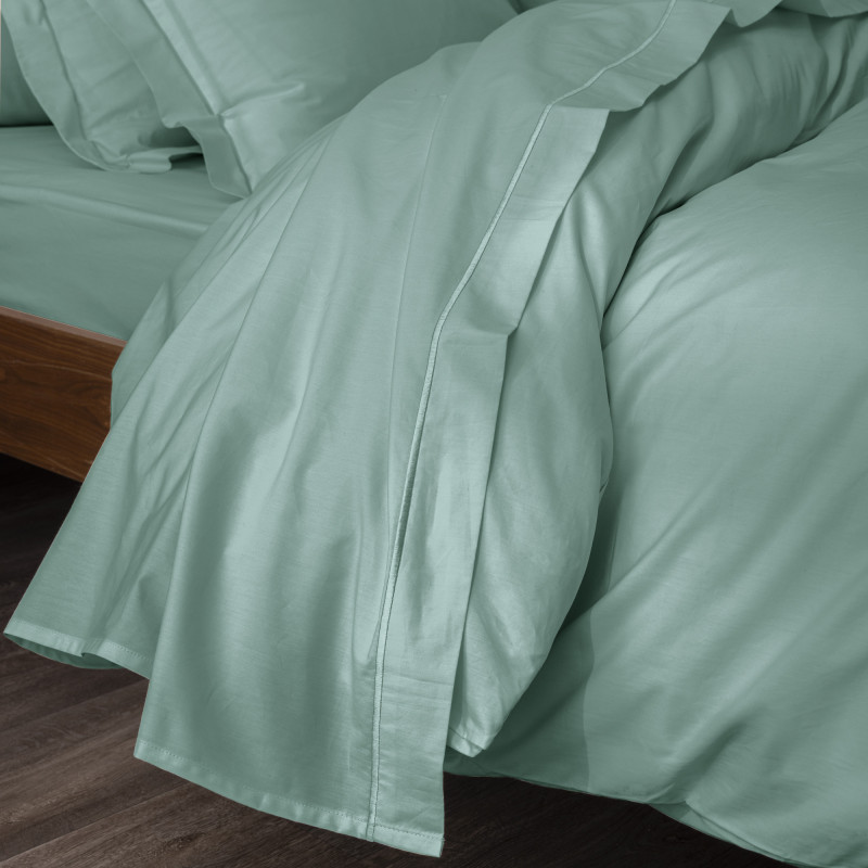 Percale de coton uni 80 fils/cm² Celadon