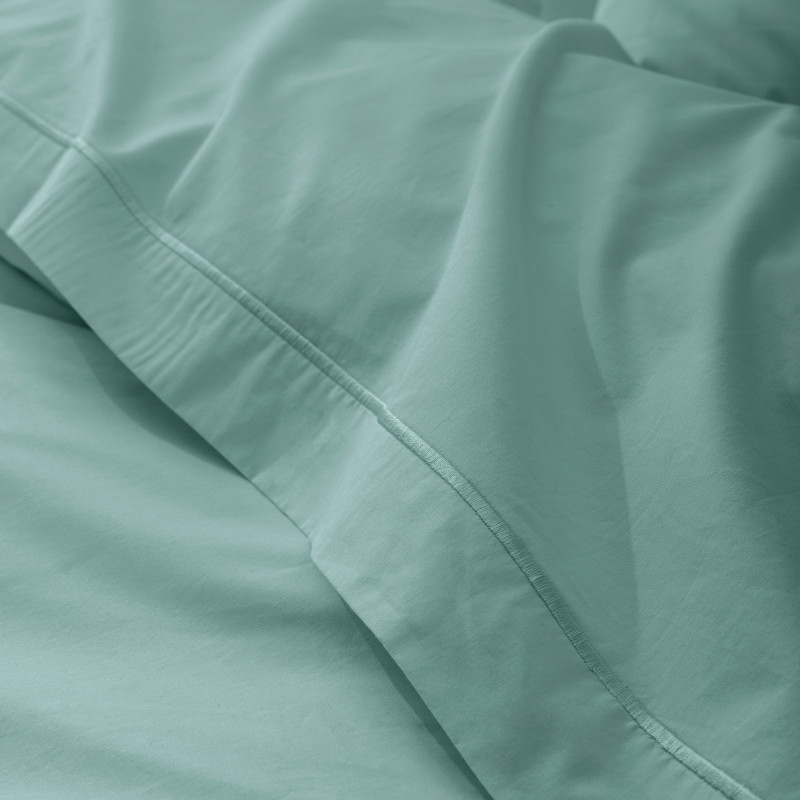 Percale de coton uni 80 fils/cm² Celadon