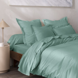 Percale de coton uni 80 fils/cm² Celadon