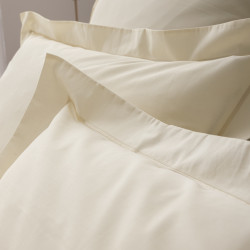Percale de coton uni 80 fils/cm² Ivoire