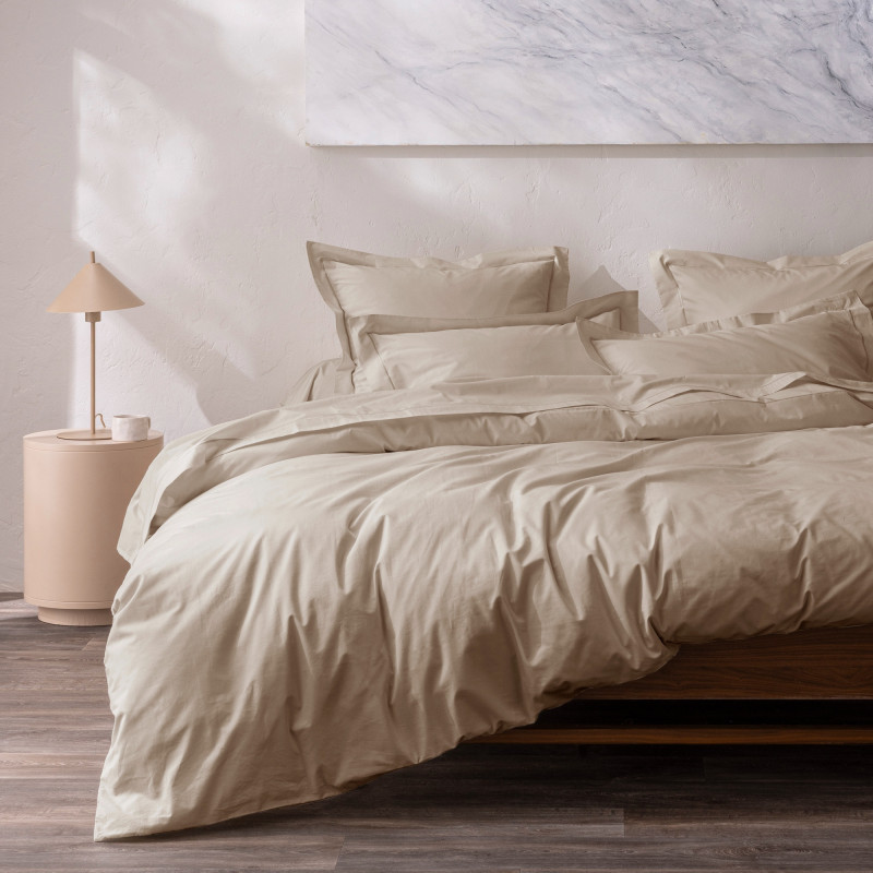 Percale de coton uni 80 fils/cm² Lin