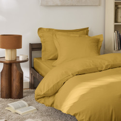 Percale de coton uni 80 fils/cm² Mangue