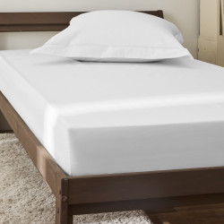 Percale de coton uni 80 fils/cm² Neige