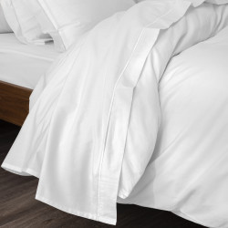 Percale de coton uni 80 fils/cm² Neige