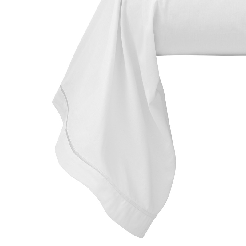 Percale de coton uni 80 fils/cm² Neige