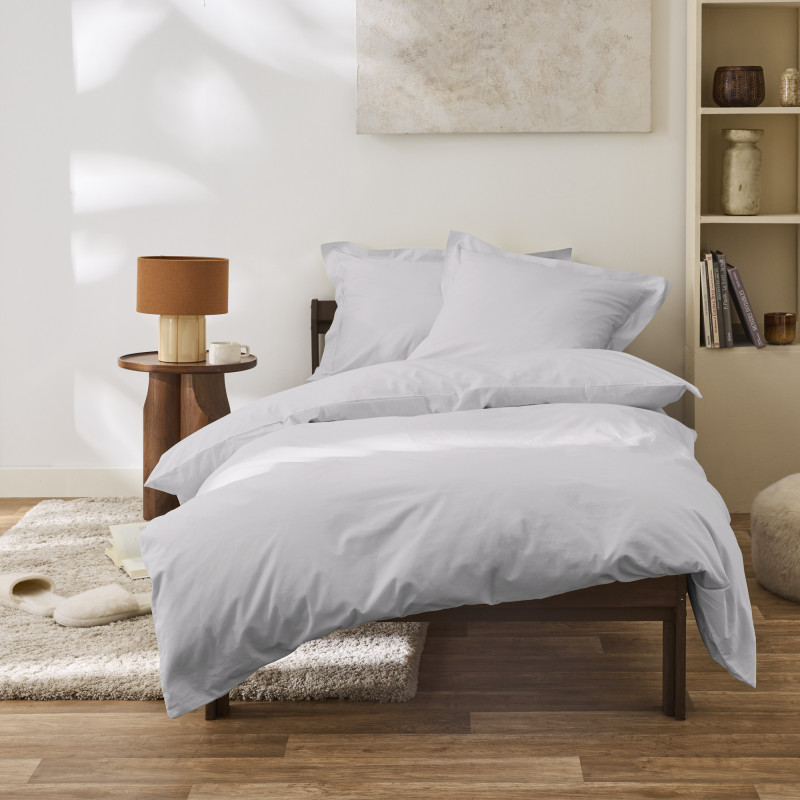 Percale de coton uni 80 fils/cm² Perle