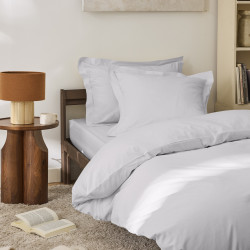 Percale de coton uni 80 fils/cm² Perle