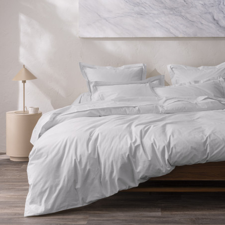 Percale de coton uni 80 fils/cm² Perle