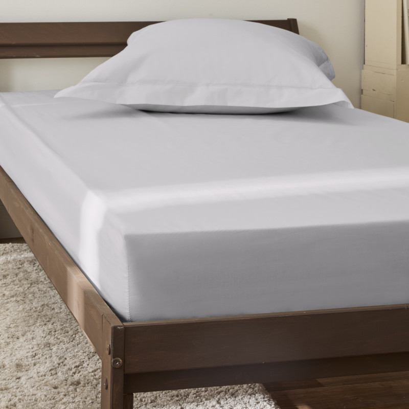 Percale de coton uni 80 fils/cm² Perle