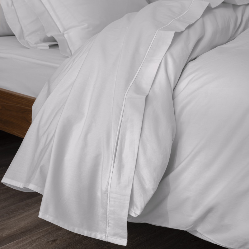 Percale de coton uni 80 fils/cm² Perle