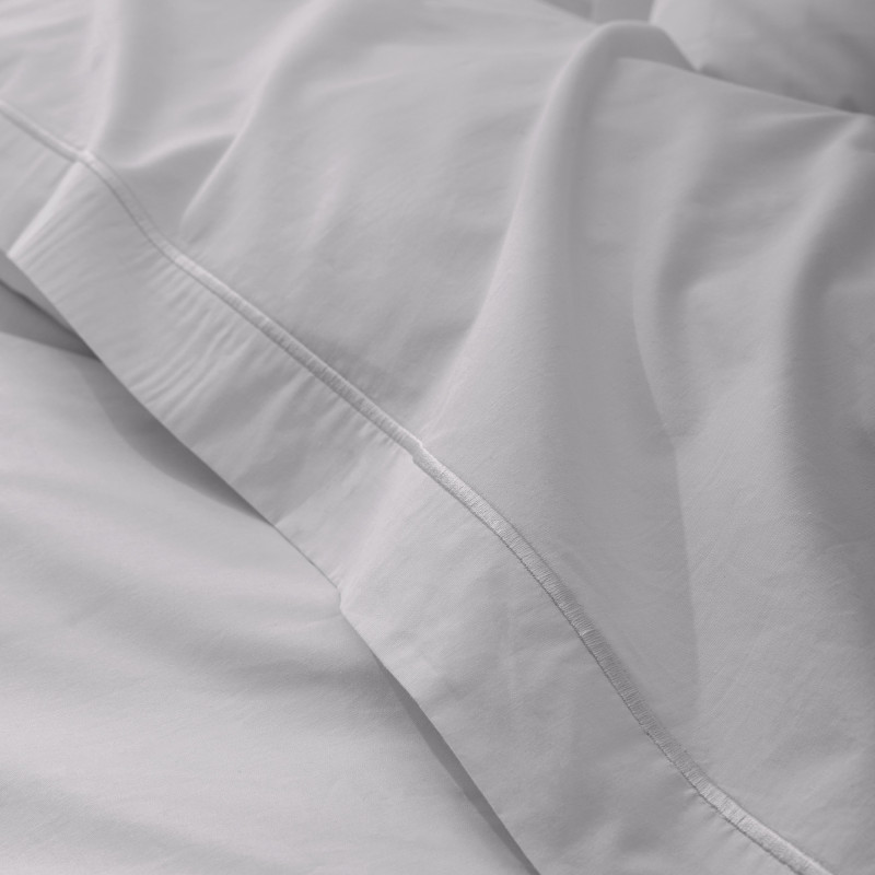 Percale de coton uni 80 fils/cm² Perle