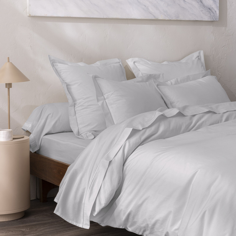 Percale de coton uni 80 fils/cm² Perle