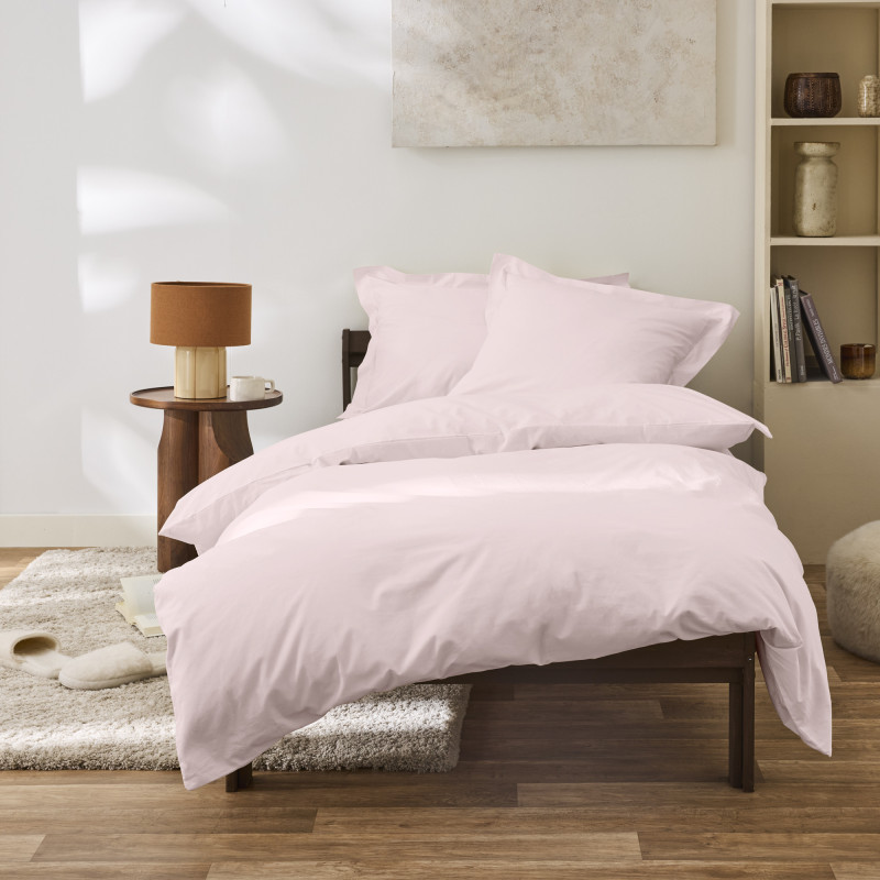 Percale de coton uni 80 fils/cm² Rose